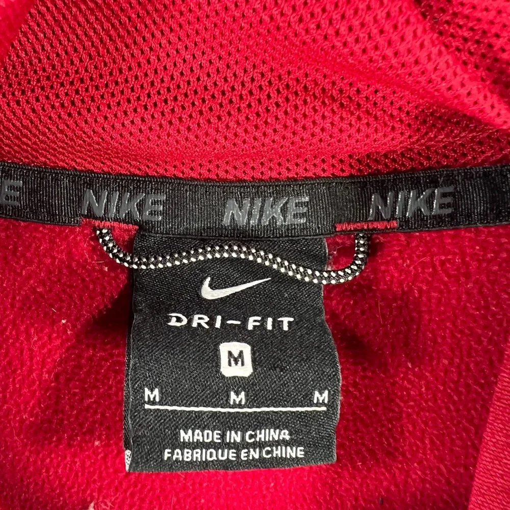 Nike Hoodie Sweatshirt Boys Medium Red Long Sleeve Football Dri Fit School